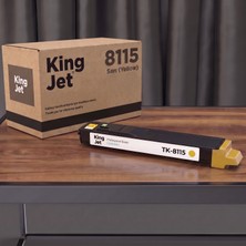 Kingjet Kyocera Uyumlu TK-8115 Sarı Standart Kapasiteli (Tekli) Çipli Muadil Toner | Ecosys M8124CIDN