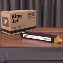 Kingjet Kyocera Uyumlu TK-895 Sarı Standart Kapasiteli (Tekli) Çipli Muadil Toner | FS-C8520MFP