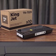 Kingjet Kyocera Uyumlu TK-7225 Standart Kapasiteli (10'lu Paket) Çipli Muadil Toner