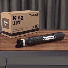 Kingjet Kyocera Uyumlu TK-6325 Standart Kapasiteli (10'lu Paket) Çipli Muadil Toner | Taskalfa 6003I