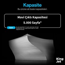 Kingjet Kyocera Uyumlu TK-590 Mavi Standart Kapasiteli (Tekli) Çipli Muadil Toner | Ecosys M6026CDN