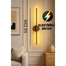 Avize 360 Modern Dekoratif LED Duvar Aplik 50 cm Günışığı Eskitme 1 Adet ( Elektirikli Sistem )