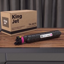 Kingjet Kyocera Uyumlu TK-8515 Kırmızı Standart Kapasiteli (Tekli) Çipli Muadil Toner | Taskalfa 5053CI