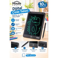 House Pratik HP93 Elektronik Mıknatıslı Yazı Tahtası 10 Inç Siyah