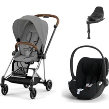 Cybex Mios Travel Sistem | Chrome Brown Mirage Grey & Cloud T Plus Bazalı Sephia Black