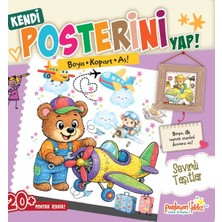 Hatıra Kutusu Kendi Posterini Yap! Boya Kopart As! Sevimli Taşıtlar