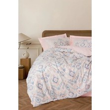 Cotton Box Ethnic Ranforce Çift Kişilik Nevresim Takimi Mosola Somon