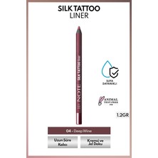 Note Cosmetics Silk Tattoo Liner Suya Dayanıklı Ipeksi Jel Göz Kalemi - 04 Deep Wine - Bordo (Mat)