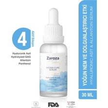 Zaroza Hyaluronik Asit ve Allantoin İçeren Nemlendirici Serum 30 ml – Tüm Cilt Tiplerine Yoğun Nem ve Bakım