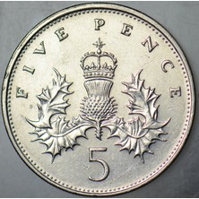 Banknoting Birleşik Krallık 10 Pence 1988 Kraliçe Iı. Elizabeth 24,5 Mm. Ingiltere