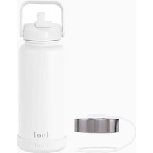 Loch Paslanmaz Çelik Termos Matara 900 ml Beyaz