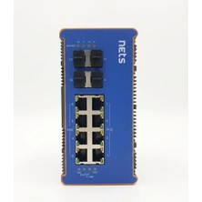 Nets Shop Nets NE-IS2-8GU4GS-480 L2 Yönetilebilir 8 Port Gigabit Poe Endüstriyel Switch (4 Sfp)