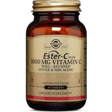 Solgar Ester-C Plus 1000 Mg 30 Tablet Yüksek Emilim Vitamin C İçerir