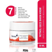 Zaroza Onarıcı Retinol Gece Kremi – Tüm Cilt Tipleri İçin Sıkılaştırıcı ve Kırışıklık Karşıtı Yoğun Bakım
