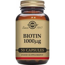 Solgar Biotin 1000 Mcg 50 Kapsül Vitamin ve Mineral Takviyesi