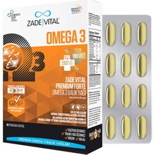 Zade Vital Omega 3 Forte Doğal İçerik ile Bağışıklık Destekli Enerji Artırıcı 40 Yumuşak Kapsül