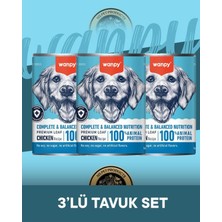 Baron Pet Wanpy Köpek Konserve 375 gr Tavuk x 3