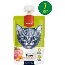 Baron Pet Wanpy Ton Havuç Kedi Et Ezmesi 90 gr x 7