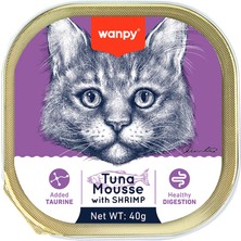 Baron Pet Wanpy Kedi 40G Ton Balıklı & Karidesli Alutray Yaş Mama
