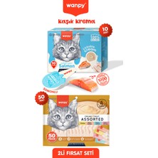 Baron Pet Wanpy 50 Li Krema & Kaşık Krema Ton Balık Set