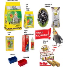 Baron Pet Gold Wings Papağan Seti 9 Lu