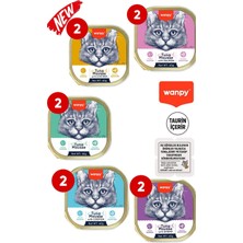 Baron Pet Wanpy Alutray Kedi Konserve 5 Çeşit x 10