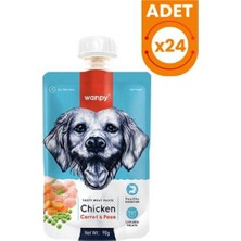Baron Pet Wanpy Tavuk Havuç Köpek Et Ezmesi 90 gr x 24