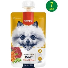 Baron Pet Wanpy Sığır Havuç Köpek Et Ezmesi 90 gr x 7