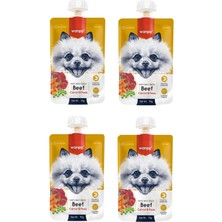 Baron Pet Wanpy Sığır Havuç Köpek Et Ezmesi 90 gr x 4