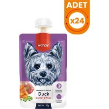 Baron Pet Wanpy Ördek Havuç Köpek Et Ezmesi 90 gr x 24