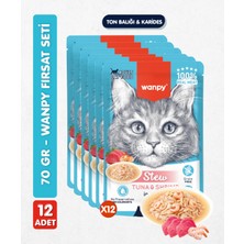 Baron Pet Wanpy Kedi Pouch Ton Karides 70 gr x 12