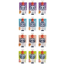 Baron Pet Wanpy Karışık Kedi Et Ezmesi 90 gr x 12 Paket