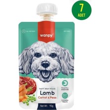 Baron Pet Wanpy Kuzu Havuç Köpek Et Ezmesi 90 gr x 7