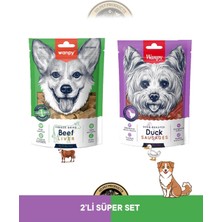 Baron Pet Wanpy Köpek Ödül Beef Liver Duck Sausages 2 Li