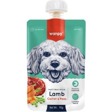 Baron Pet Wanpy Kuzu Havuç Köpek Et Ezmesi 90 gr x 10