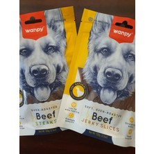 Baron Pet Wanpy Köpek Ödül Beef Jerky & Steaks 2 Li Set