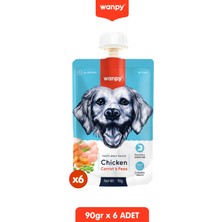 Baron Pet Wanpy Tavuk Havuç Köpek Et Ezmesi 90 gr x 6