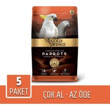 Baron Pet Gold Wings Premium Papağan Yemi 750 gr x 5