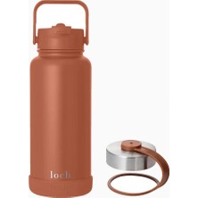Loch Paslanmaz Çelik Termos Matara 900 ml Kahverengi