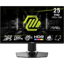 MSI Yenilenmiş Msı Mag 255PXF 24.5" 0.5 Ms Full Hd Pivot IPS 300 Hz Oyuncu Monitörü