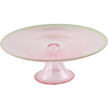 Akcam Paris Pink Ayaklı Tabak 28 cm 2 Adet