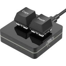 Silabor 2 Tuşlu Mini Klavye Makro Klavye Mekanik Rgb Pın Klavyesi Programlanabilir Windows ve Mac Için