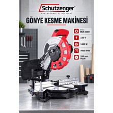 SCHUTZENGER Elektrikli Gönye Kesme Makinesi 200MM Bıçak 45 Derece Yatay Acılı Profesyonel Marangoz Makinesi