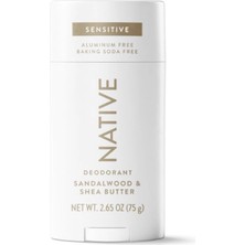 Natıve Sandalwood & Shea Butter Deodorant Alumınum Bakıng Soda Free 75 G