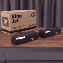 Kingjet Kyocera Uyumlu TK-1140 Standart Kapasiteli (2'li Paket) Çipli Muadil Toner | FS-1035MFP Dp