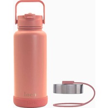 Loch Paslanmaz Çelik Termos Matara 900 ml Pudra Pembe