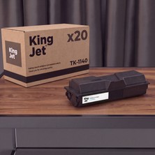 Kingjet Kyocera Uyumlu TK-1140 Standart Kapasiteli (20'li Paket) Çipli Muadil Toner | FS-1135MFP