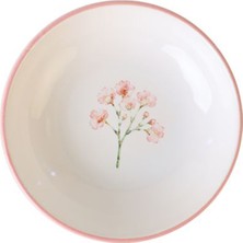 Keramika Minimal Çiçek Kase 14 cm 3 Adet