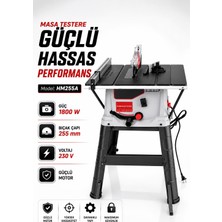 SCHUTZENGER Rydor 1800W Tezgah Üstü 255MM Ahşap Tahta Kesme Makinesi Marangoz 45 Derece Açılıdır