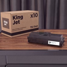 Kingjet Kyocera Uyumlu TK-1140 Standart Kapasiteli (10'lu Paket) Çipli Muadil Toner | FS-1135MFP